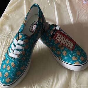 Marvel Teal Groot Sneakers with White Accents
